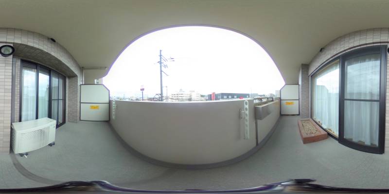 パノラマ画像バルコニー