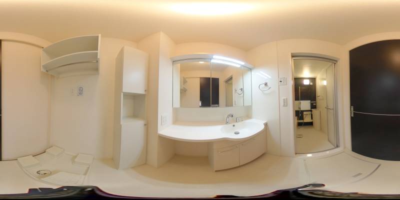 パノラマ画像洗面所