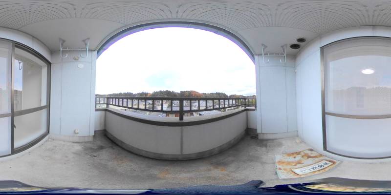 パノラマ画像バルコニー