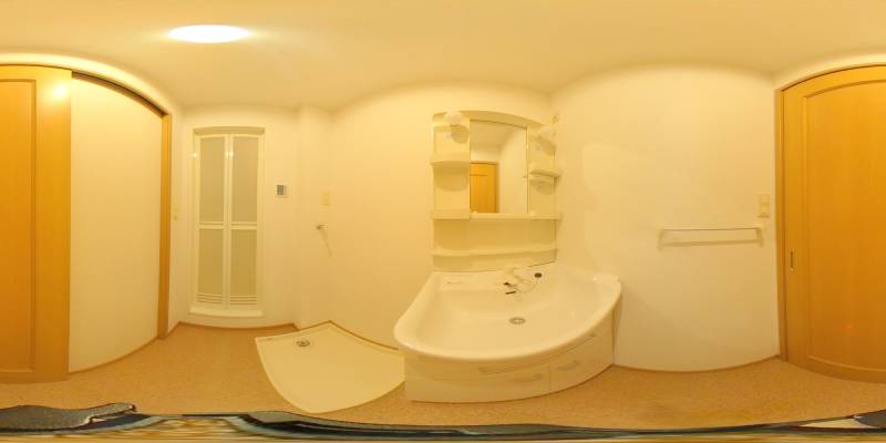 パノラマ画像洗面所