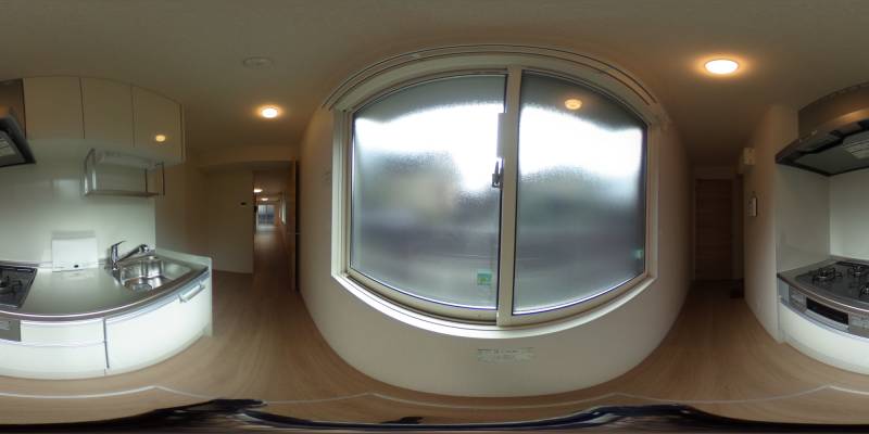 パノラマ画像キッチン