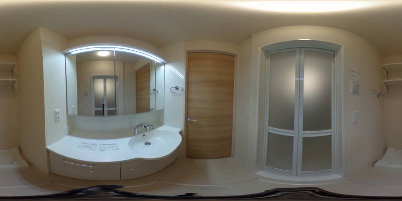 パノラマ画像洗面所