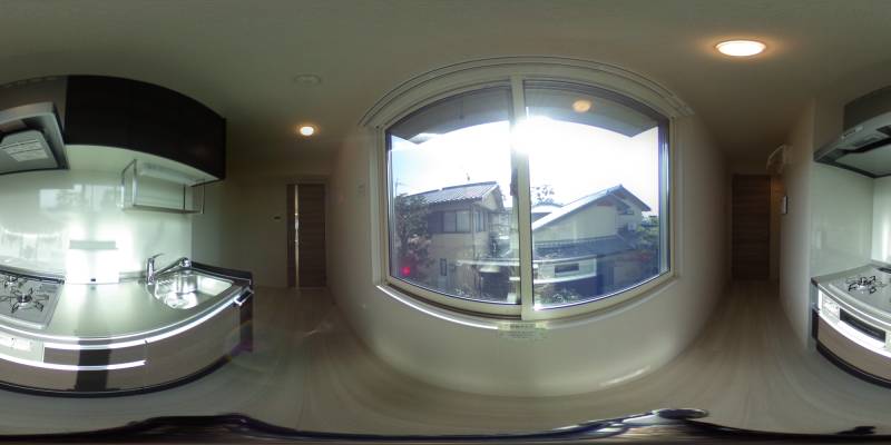 パノラマ画像キッチン