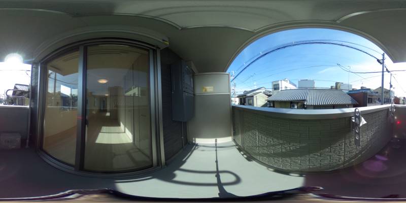 パノラマ画像バルコニー