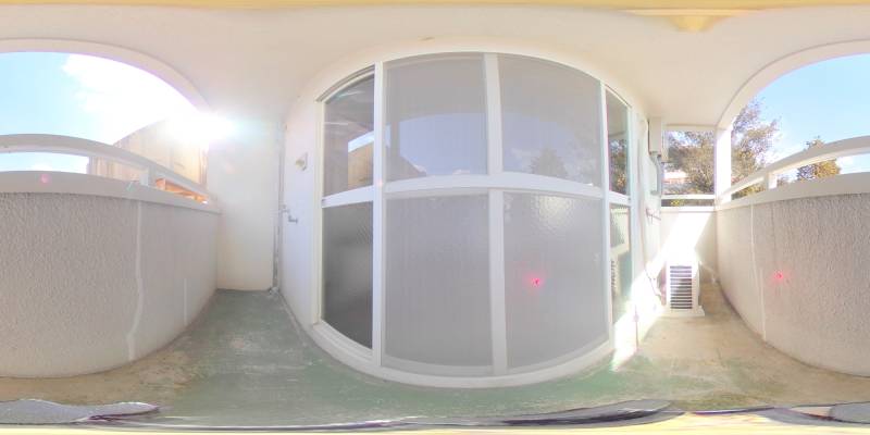 パノラマ画像バルコニー