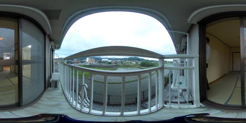 パノラマ画像バルコニー