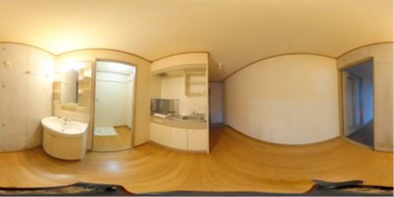 パノラマ画像キッチン