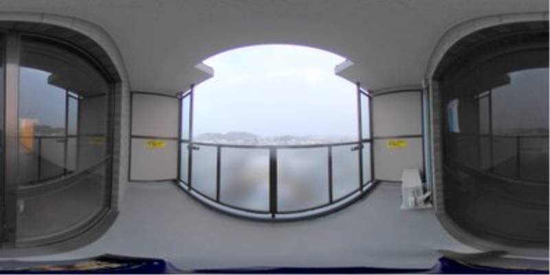 パノラマ画像バルコニー