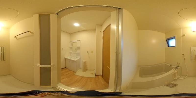 パノラマ画像バスルーム