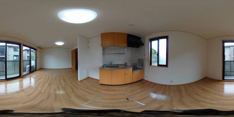 パノラマ画像キッチン