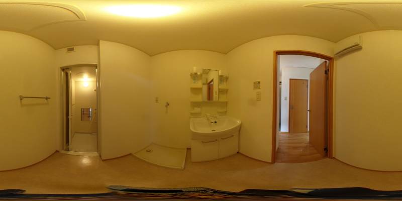 パノラマ画像洗面所