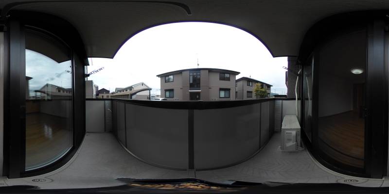 パノラマ画像バルコニー