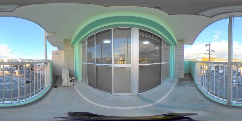 パノラマ画像バルコニー