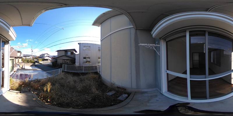 パノラマ画像庭