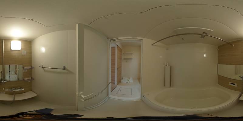 パノラマ画像バスルーム