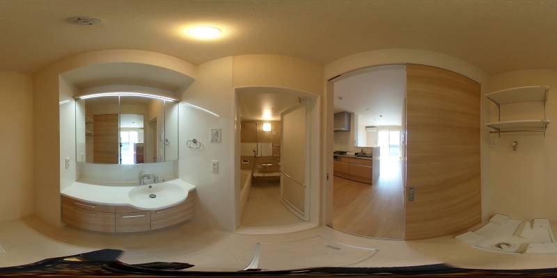 パノラマ画像洗面所