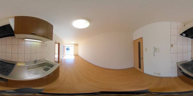 パノラマ画像キッチン