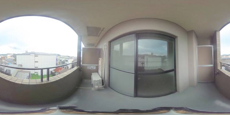 パノラマ画像バルコニー