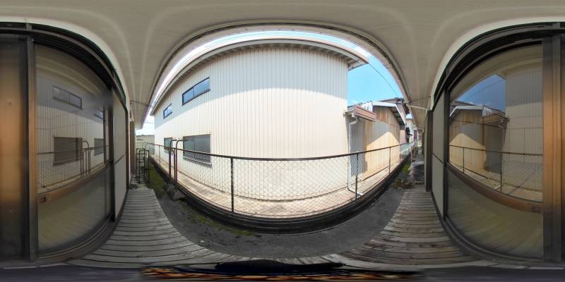 パノラマ画像バルコニー