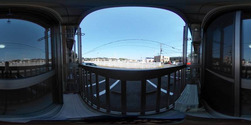 パノラマ画像バルコニー