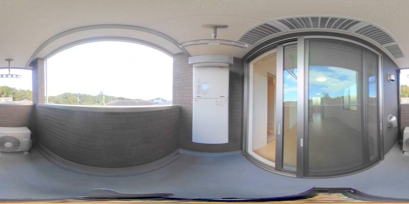 パノラマ画像バルコニー