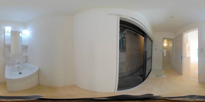 パノラマ画像洗面所