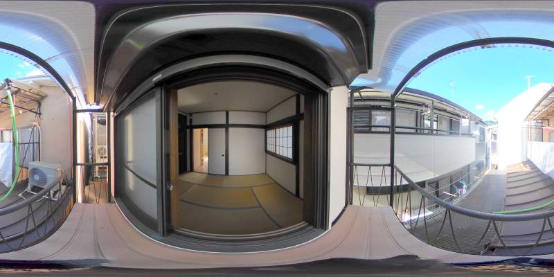 パノラマ画像バルコニー