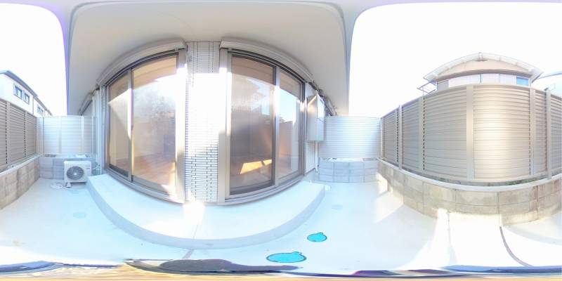 パノラマ画像バルコニー