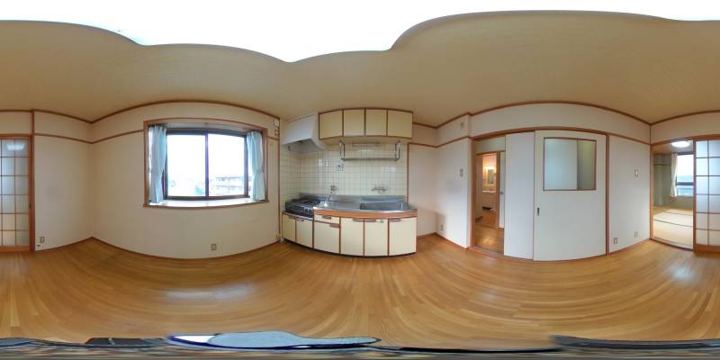 パノラマ画像キッチン