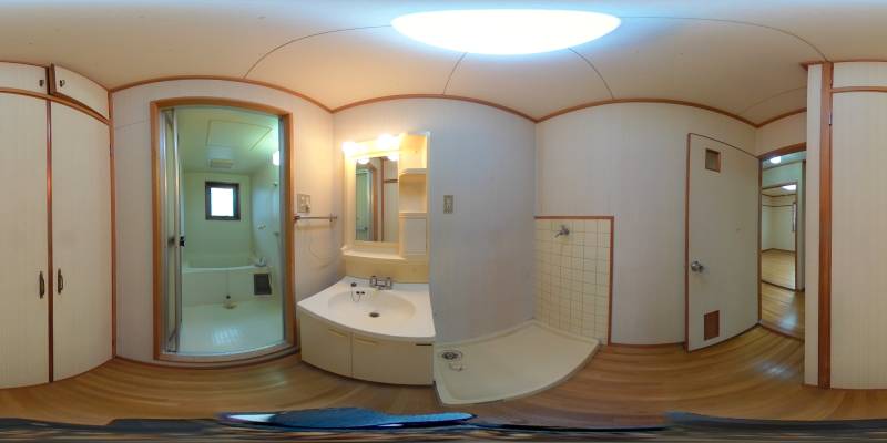 パノラマ画像洗面所