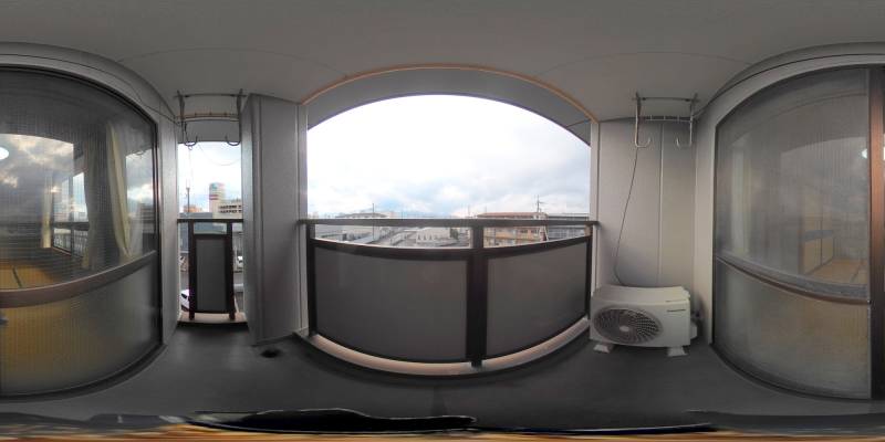 パノラマ画像バルコニー