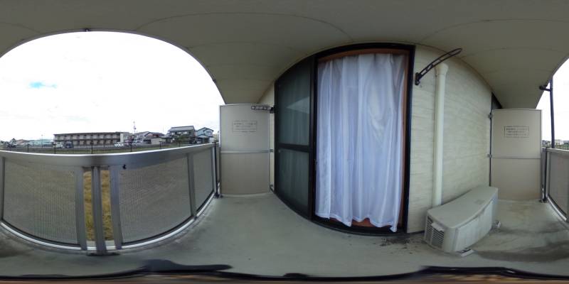 パノラマ画像バルコニー