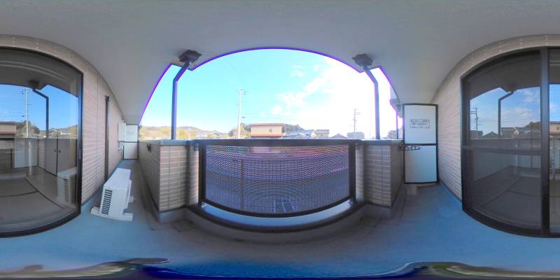 パノラマ画像バルコニー