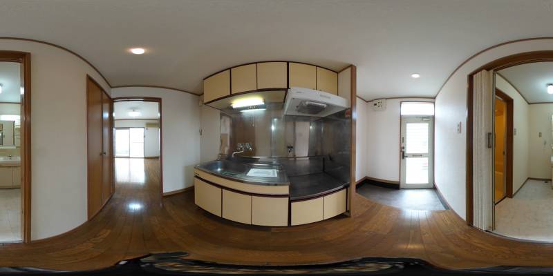 パノラマ画像キッチン