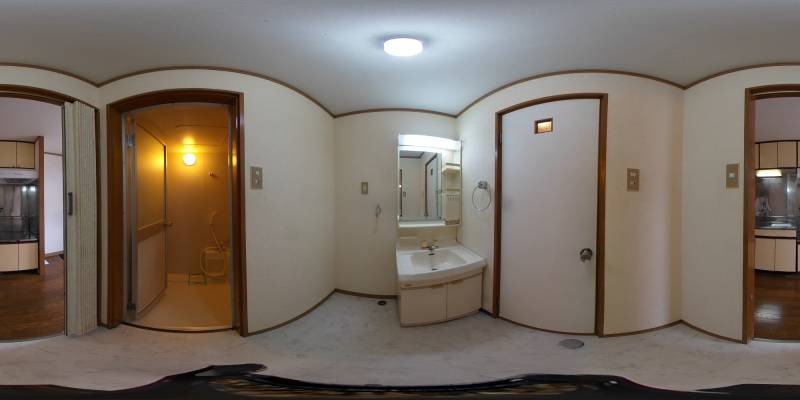 パノラマ画像洗面所