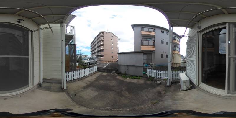 パノラマ画像庭