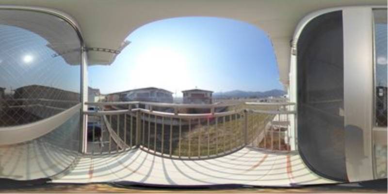 パノラマ画像バルコニー