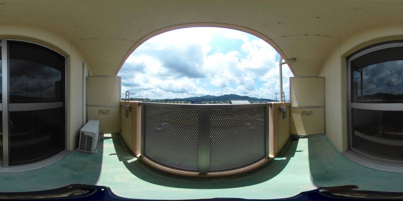 パノラマ画像バルコニー