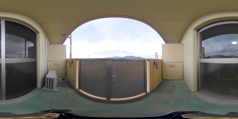 パノラマ画像バルコニー