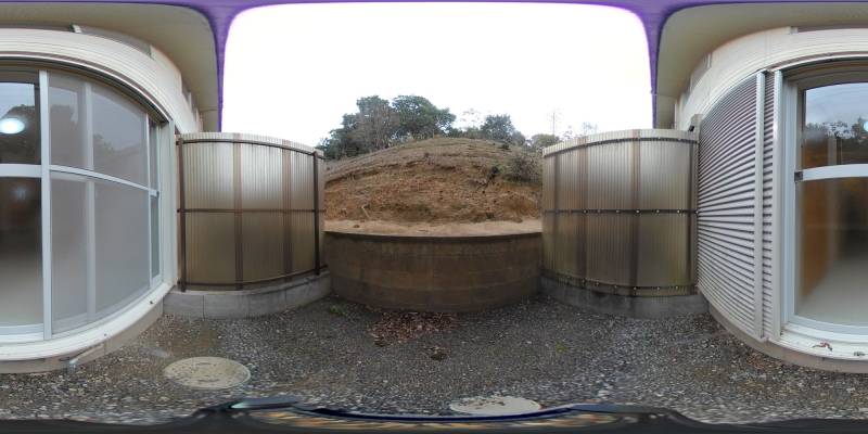 パノラマ画像庭