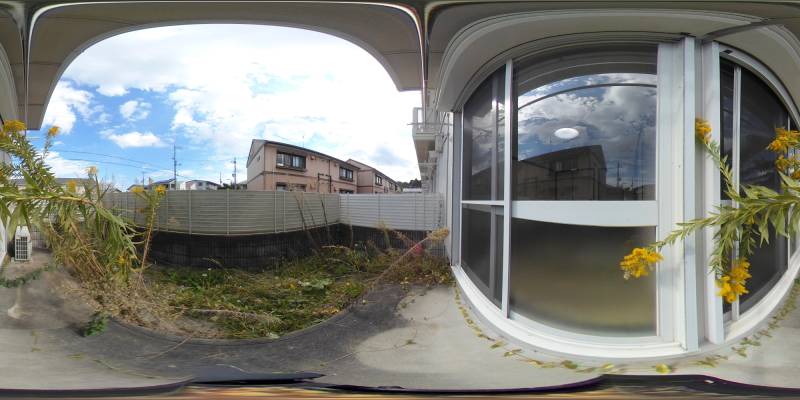 パノラマ画像庭