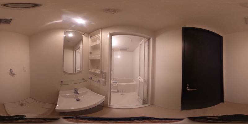 パノラマ画像洗面所