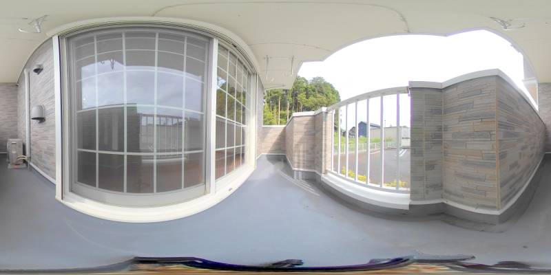 パノラマ画像バルコニー