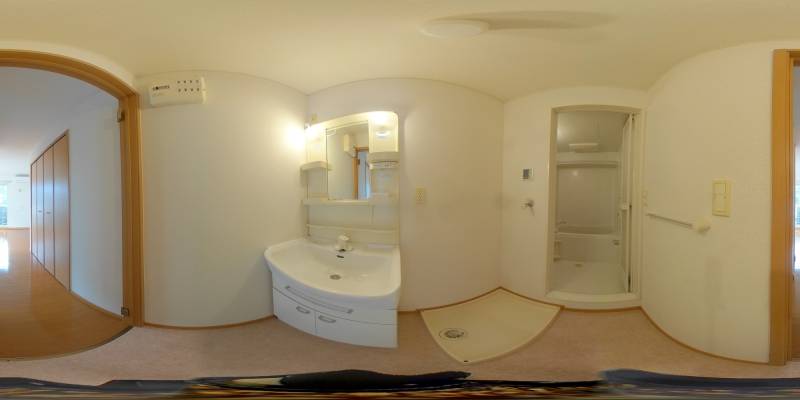 パノラマ画像洗面所