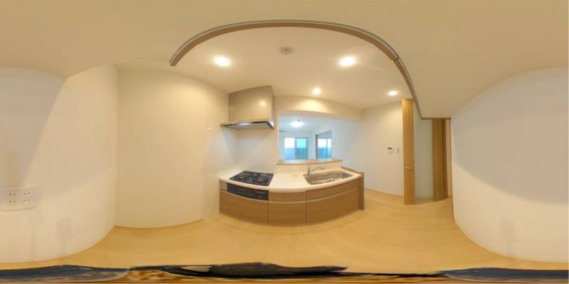 パノラマ画像キッチン