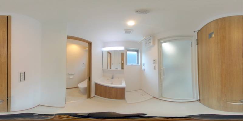 パノラマ画像洗面所