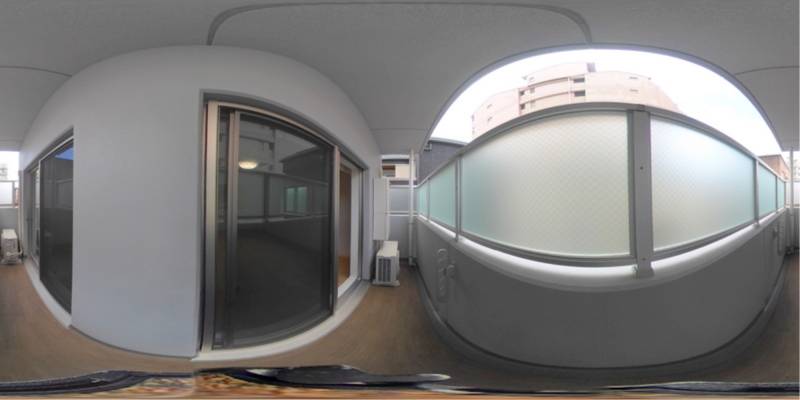 パノラマ画像バルコニー