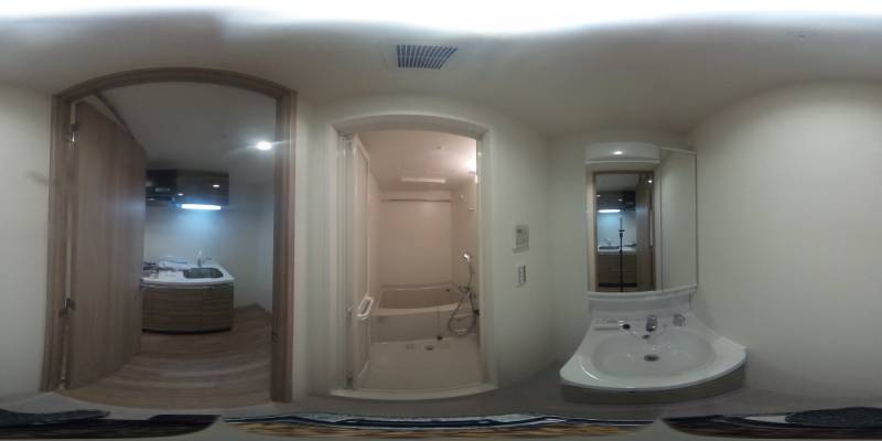 パノラマ画像洗面所