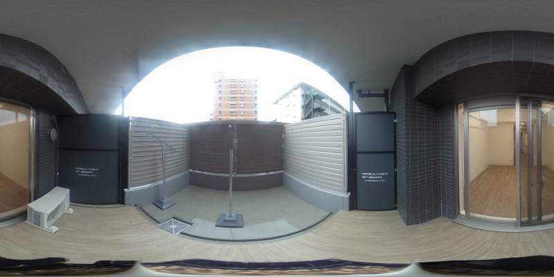 パノラマ画像バルコニー