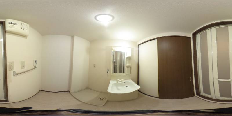 パノラマ画像洗面所